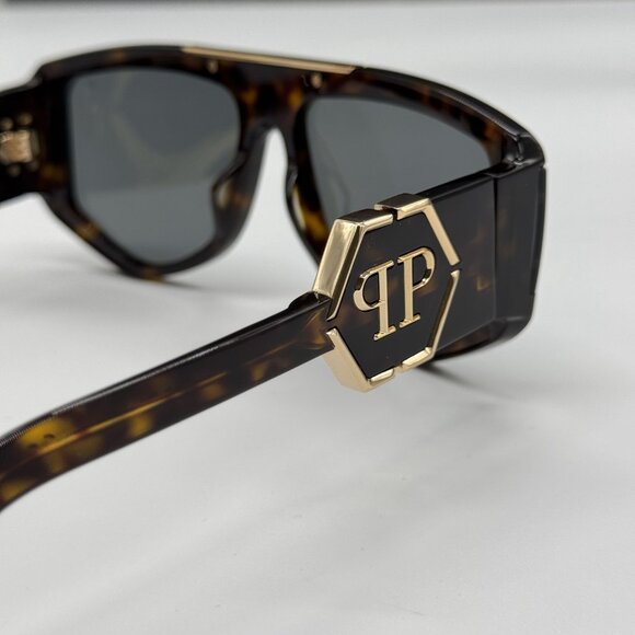NEW SPP093M 0722 PHILIPP PLEIN EGO HAVANA UNISEX SUNGLASSES - Picture 7 of 11